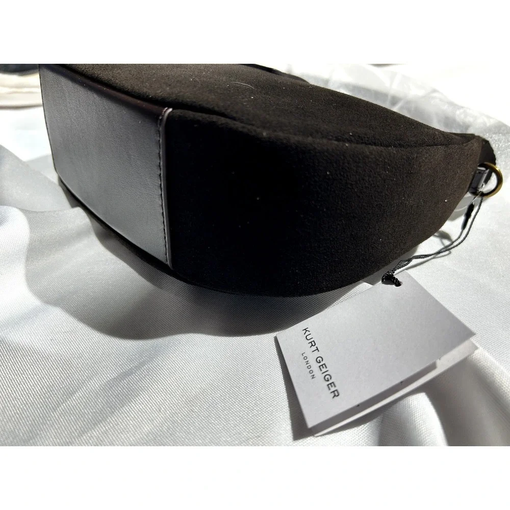 Kurt Geiger Chelsea Hobo Brown Suede‎ Shoulder Bag NWT